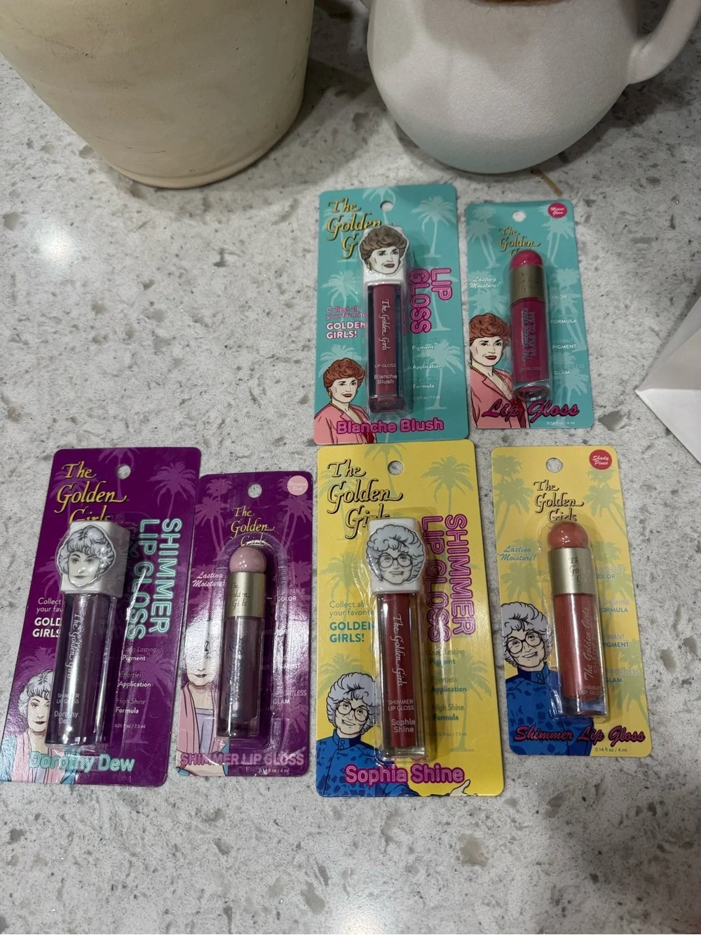 TikTok viral Golden Girls Shimmer & Lip Gloss 6 piece set
